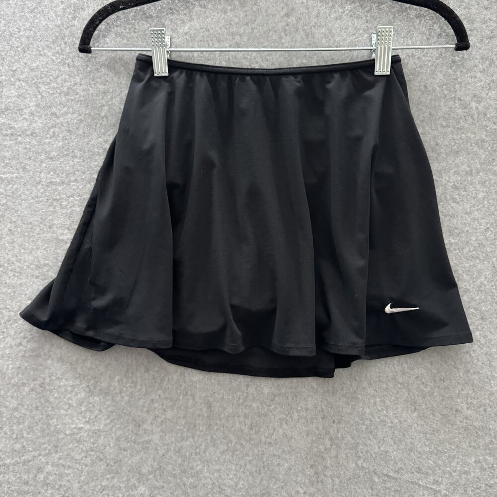 Nike Victory Dri-FIT Flouncy Tennis Skirt Skort Sz XS Black Athetic FD5577-010